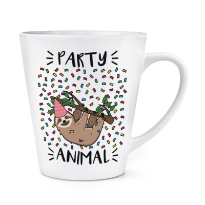 Gift Base Faultier Party 12oz Latte Tasse Kaffeebecher Witz Geburtstag Faul