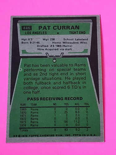 Tarjetas coleccionables de fútbol americano Topps NFL 1975 tú eliges envío gratuito 50 % de descuento en 2 o más - Imagen 190 de 212