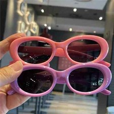 Retro Oval UV400 Sunglasses Kids Boys Girls Baby Shade Classic Sun Outdoor