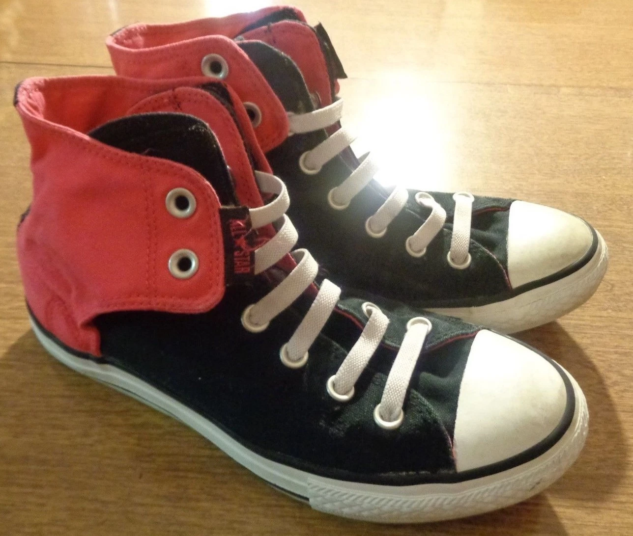 Converse All Star Chuck Taylor donna TAGLIA 5 rosa e nere belle