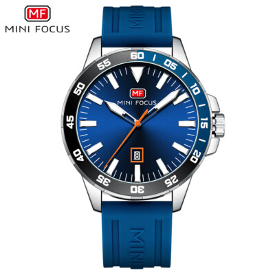 MINI FOCUS Men's Casual Luminous Waterproof Silicon Student Sport Quartz Watch