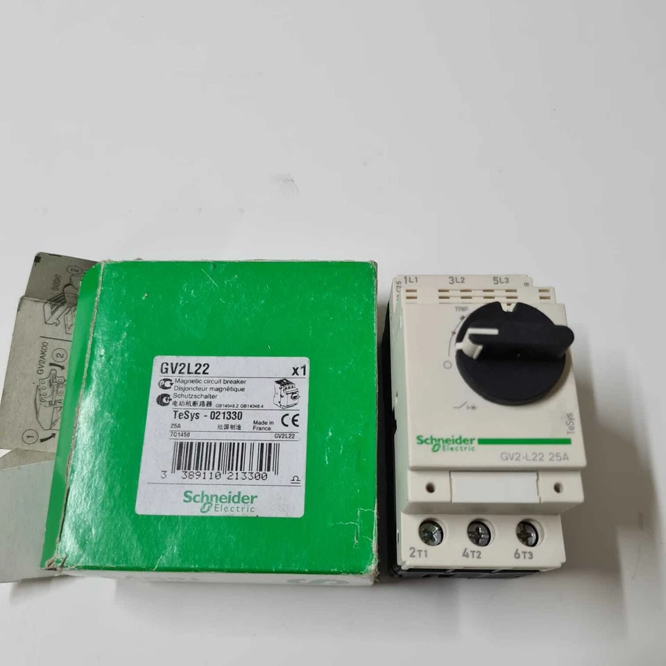 GV2L22 Motor Disyuntor 3P 11kW 25A Lote Venta (3 unids.) Foto 3 de 4