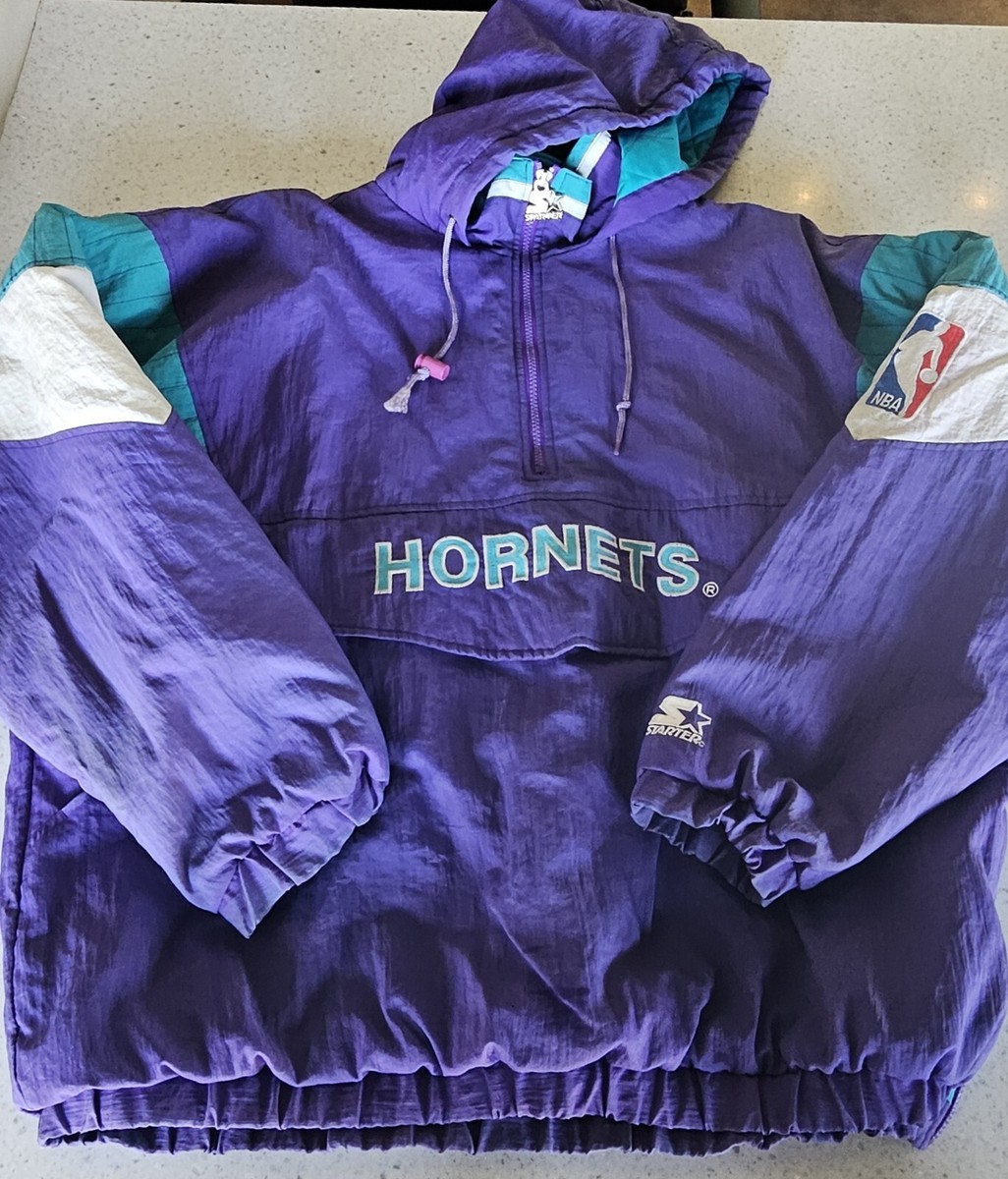 Vintage 90s Charlotte Hornets NBA Starter Jacket Pullover | eBay Vintage 90s Charlotte Hornets NBA Starter Jacket Pullover | eBay