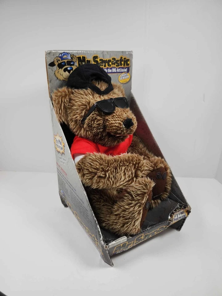 MR SARCASTIC Talking Bear 带 Attitude 2003 模糊熊电池供电 — 第 3/4 张图片