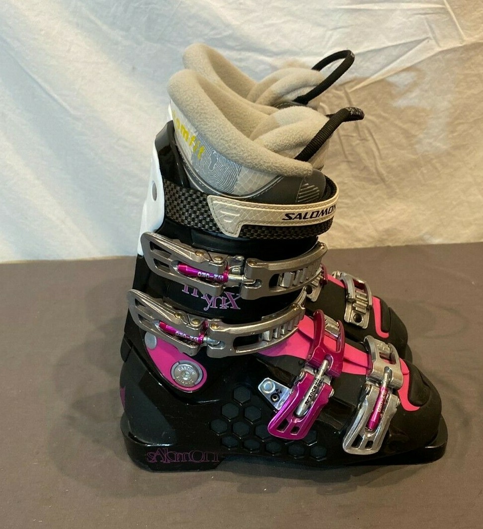 Stivali da sci alpino Salomon Mynx Flex 75 3D micro regolabili fibbia MDP 23 5 US 6