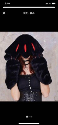QOOZA × Made in Abyss Faputa Fur Hat Q0093 Color Black Women's