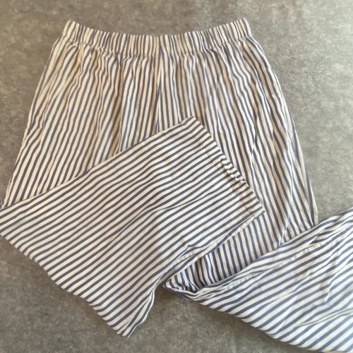 Cabernet Sleep Sense Womens Pajama Set Sz Large Cap Stripes Cotton Lightweight - Picture 18 of 22