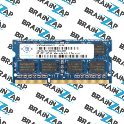 4GB DDR3 RAM Nanya NT4GC64B8HB0NS-CG SO-DIMM - 2Rx8 PC3-10600S-9-10-F2 1333 MHz