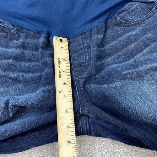 American Star Original Boot Jeans Women's Maternity Size L Blue Ultra Low Rise - Picture 3 of 9