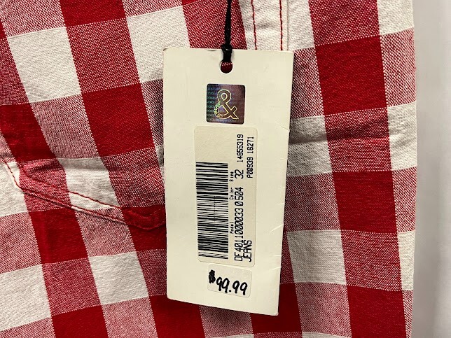 NWT Vintage Dolce & Gabbana Red & White Gingham Trousers, Sz NWT Vintage Dolce & Gabbana Red & White Gingham Trousers, Sz