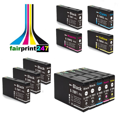 XXL Patronen für Epson ersetzt T7891 T7892 T7893 T7894 XXL-Füllung TOP