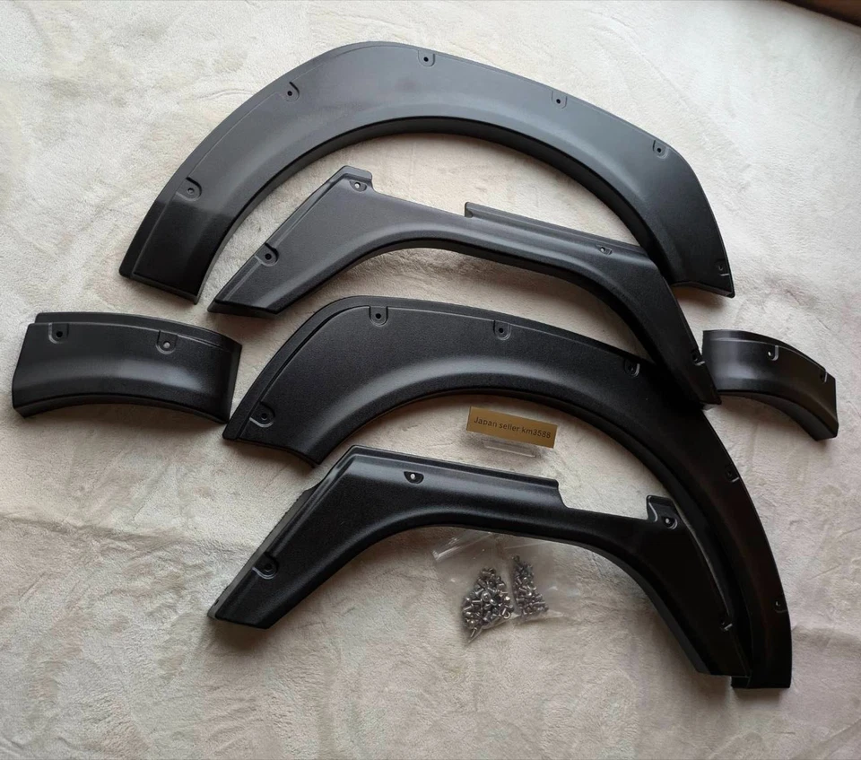 Guardabarros sobre arco JDM negro ABS 6 piezas para DAIHATSU Hijet Truck S500P S510P Foto 2 de 4