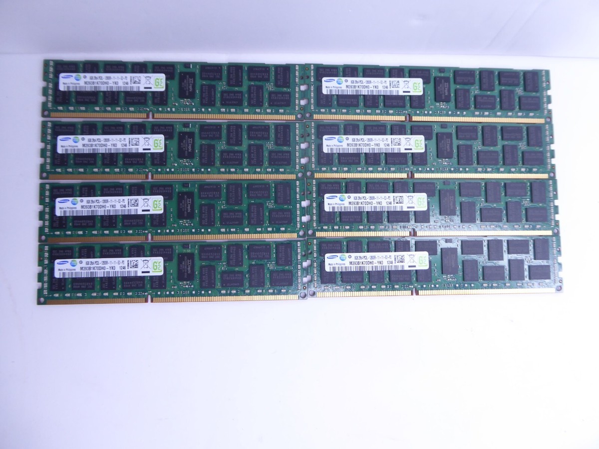 メモリー SAMSUNG 8GB 2Rx4 PC3L-12800R Lot of 8 Samsung 8GB 2Rx4 PC3L-12800R (64GB Total Ram) | eBay