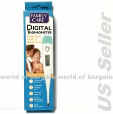 Baby Infant DIGITAL THERMOMETER Fever Temperature Scale Oral Rectal Underarm B48