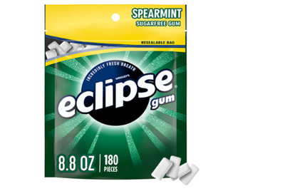 ECLIPSE Spearmint Sugarfree Chewing Gum - 180 Piece Bag, Fresh Stock 11 thumbnail image