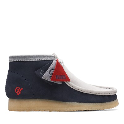 NEW CLARKS ORIGINAL WALLABEE VCY LIMITED EDITION VARSITY NAVY OFF