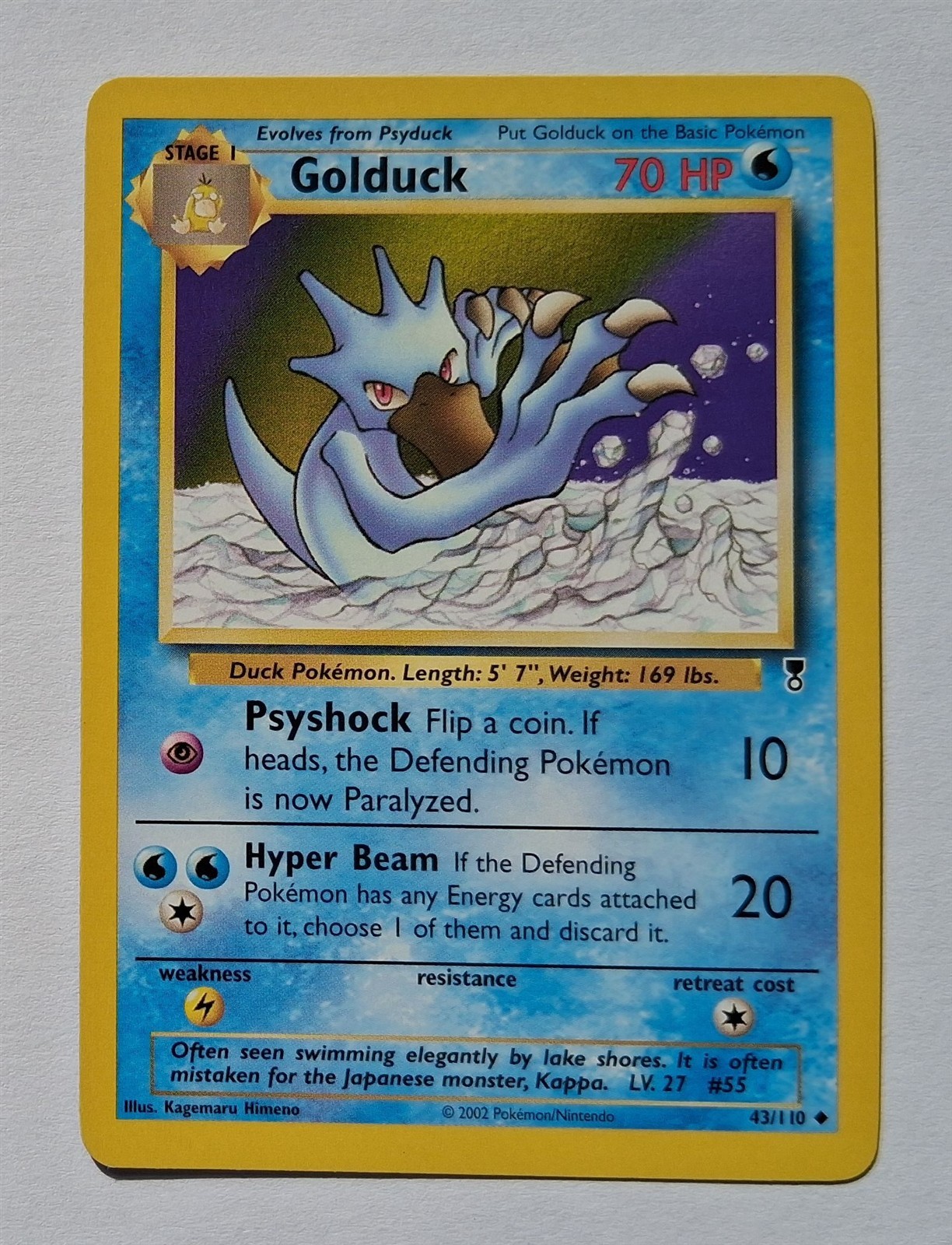 Pokemon - Golduck - Legendary Collection 43/110 - Uncommon - NM