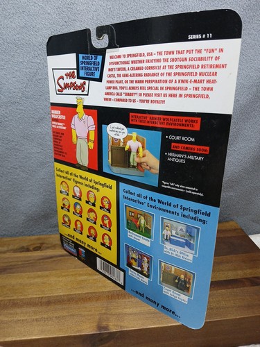 Simpsons RAINIER WOLFCASTLE World Springfield Interactive Figure Ser-11 Playmate - Picture 4 of 13