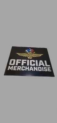 Original Vintage Indianapolis Motor Speedway Sign Metal Indy 500 Official 5ftx4f