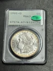 1901 O Morgan Silver Dollar PCGS MS63 CAC OGH Rattler Gem BU $1 Coin (3522)