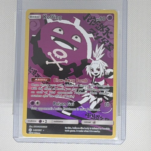 Pokémon Koffing Holo Secret Rare TCG Card Cosmic Eclipse 243/236