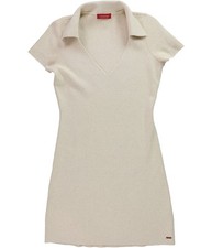 n:philanthropy Womens Collared Sweater Mini Dress, Beige, Medium