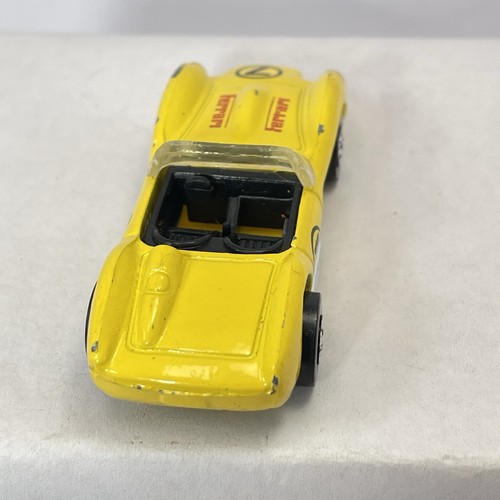 1990 Hot Wheels Ferrari Convertible Yellow No 7 Diecast Plastic 1:64 Car - Picture 10 of 15