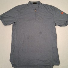 Apparel Collection Mcdonalds Adult Uniform Shirt Size Medium 1/4 zip Gray