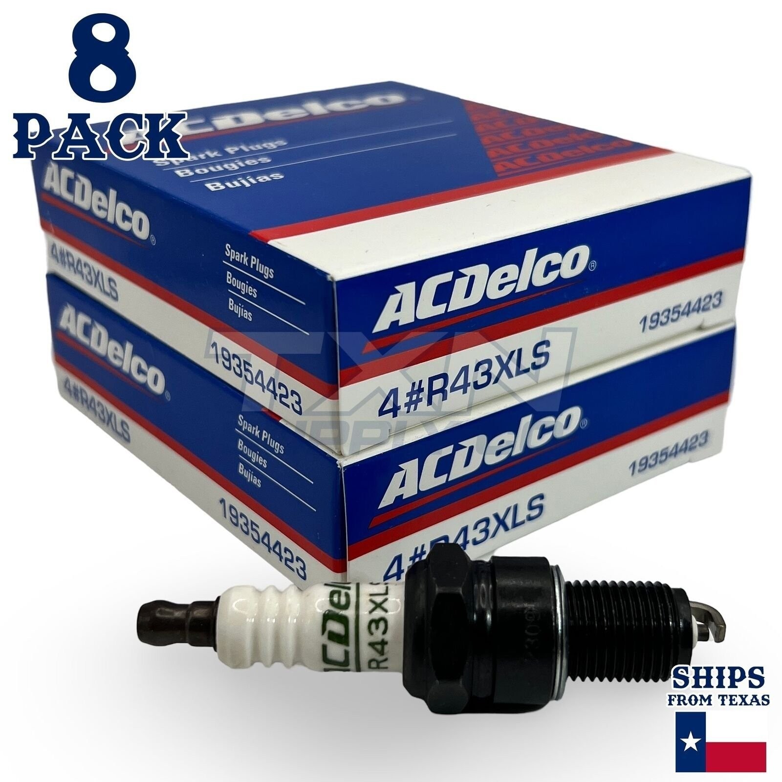 8 Pack ACDelco Standard Spark Plugs 1968 for Chevrolet Camaro 6.5L