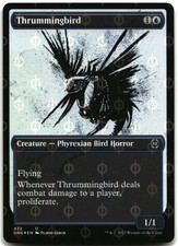 MTG Thrummingbird (Showcase) (Step-and-Compleat Foil) FOIL U Phyrexia 432 LP