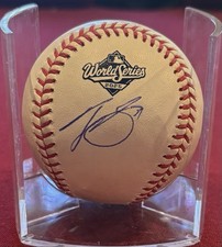 Tyler Glasnow Signed 2025 World Series Baseball Autographed Dodgers Beckett COA