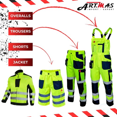 Pantalones de trabajo FLASH Hi Vis amarillos - CAT II - STOCK EN REINO UNIDO - Imagen 9 de 12