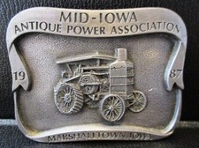 Oliver Hart Parr 1914 Tractor Belt Buckle Mid-Iowa Antique Show Marshalltown '87