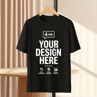 Personalisiertes T-Shirt Tee Eigenen Text hinzufügen Foto Design Herren Damen