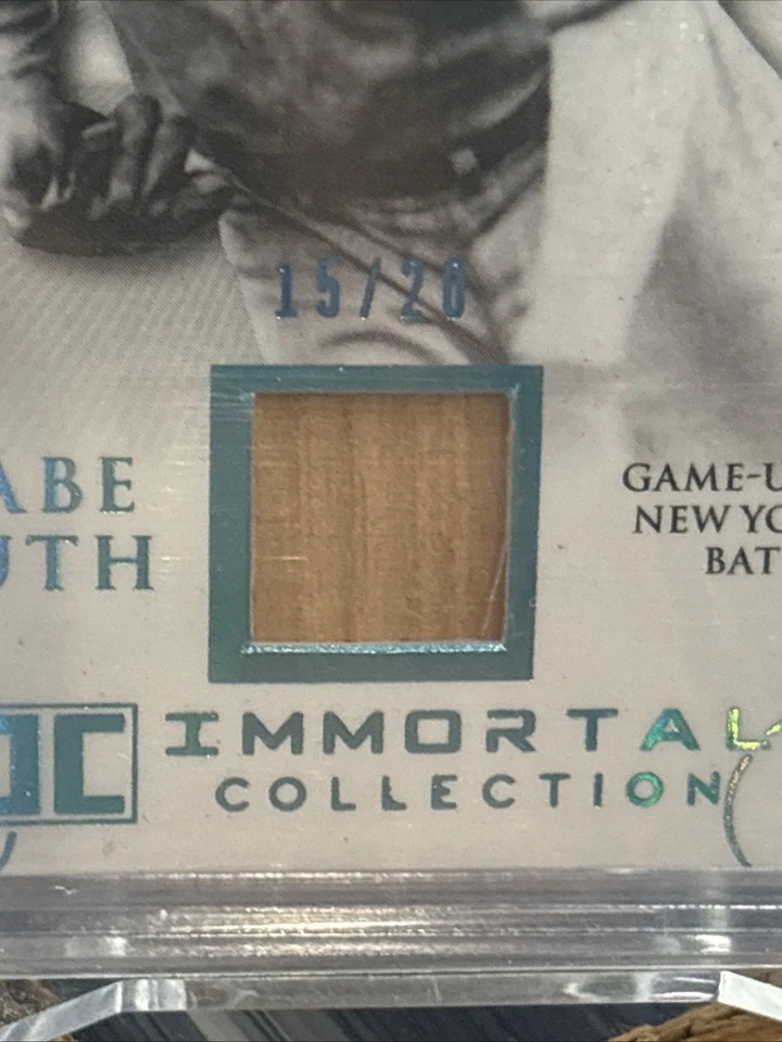 2017 Leaf Immortal Collection #YB-29 Babe Ruth Yankee Authentic Used Bat Relic! - Image 3 of 4