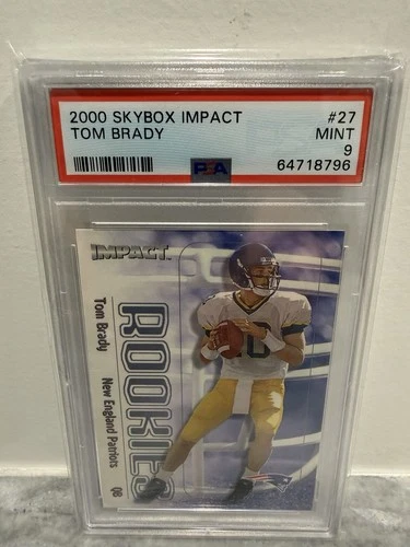 2000 Skybox Impact - Rookies Tom Brady #27 (RC) PSA 9