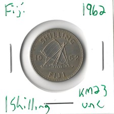 Coin Fiji 1 Shilling 1962 KM23
