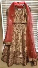Lehnga with Intricate Heavy Sequence Handwork Free Size Easy For Alteration
