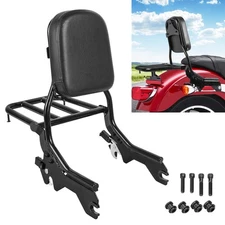 Rear Sissy Bar Backrest Luggage Rack for Harley Softail Street Bob Deluxe 2018+