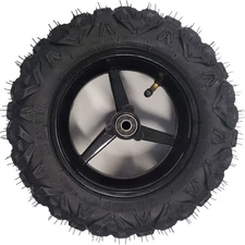 Front Wheel Complete For MotoTec Bandit 52cc Gas Mini Bike 110x50-6.5 Rim Tire