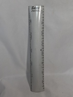 #ad Vintage Elite Typewriter Letter Spaces amp; Inch Rule Solari Manufacturing Co. $4.50