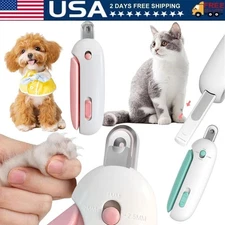 Pet Nail Clippers with Led Light Pet Claw Grooming Scissors for Dogs and Cats