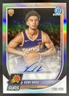 2025-26 Bowman Koby Brea Chrome Auto Autograph RC Refractor Rookie #/499 Suns