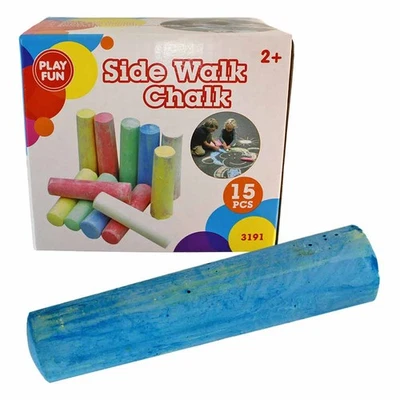 JONOTOYS Straßenkreide Kinder bunt - 15 Stück Kreide Malkreide