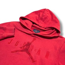 Jordan Hoodie Boy  s XL 13-15 Yrs Nike Jacket Embroidered Rised Letter Red