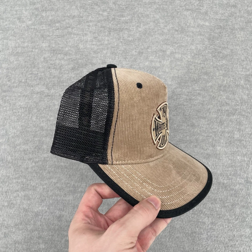 Gorra de camionero White Sox New Era marrón pana negra malla trasera talla única Foto 3 de 4