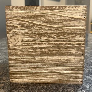 Tissue Box Square Decorative Holder with Bottom - Light Brown