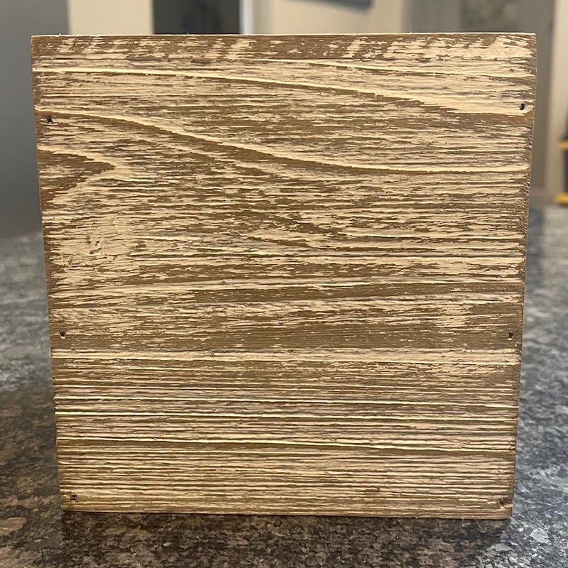 Tissue Box Square Decorative Holder with Bottom - Light Brown