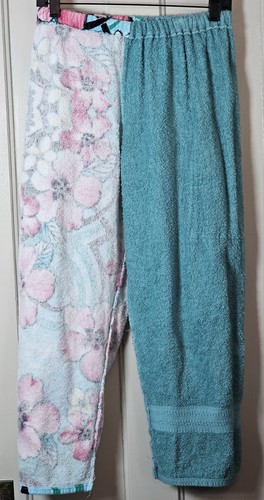 Kiki's Nation Towel Pants Kid's L Hibiscus Aqua Pink Beach Pool Coverup Festival - Picture 22 of 24