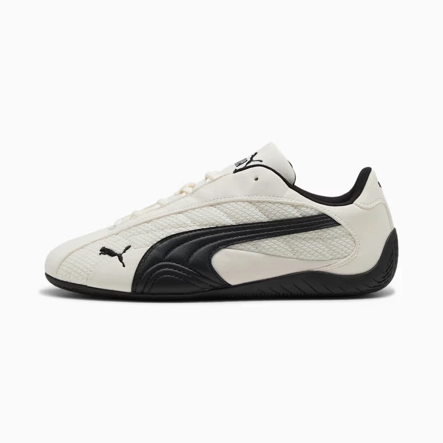Puma Speedcat Plus Sneakers in Warm White and Black All Sizes Limited Stock